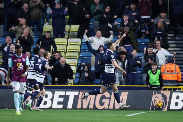 Jake Cooper scores against Burnley.