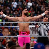 Seth Rollins during WrestleMania Goes Hollywood at SoFi Stadium