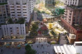 An artist's impression of how Lewisham Shopping Centre could look after a redevelopment scheme.
