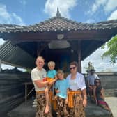 Emma Niblett with husband Dan and their two sons Noah, 8, and Isaac, 5.