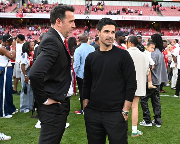 Edu and Mikel Arteta.