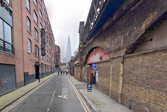 The arches on America Street are opposite the America House apartment block