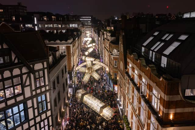Carnaby Street Christmas lights have officially switched on!