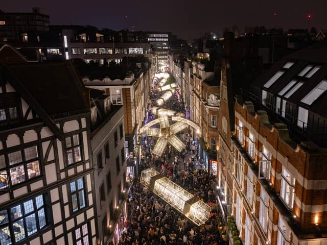 Carnaby Street Christmas lights have officially switched on! 