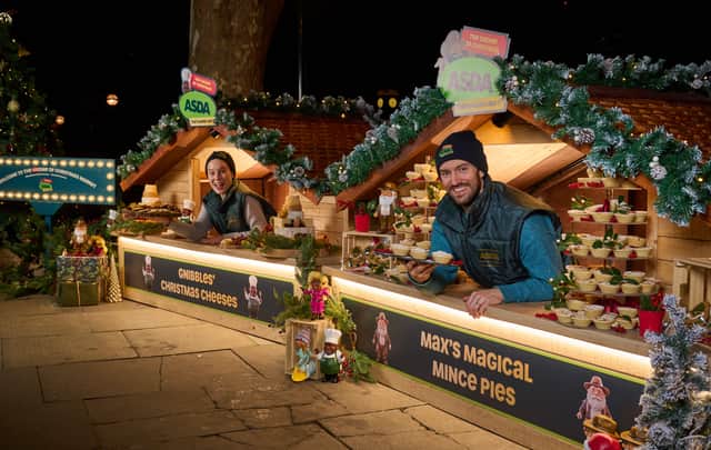 The stars of Asdas charming Christmas campaign give away thousands of FREE festive goodies from the cute as a button Gnome of Christmas Market