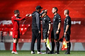 Klopp confronts Coote in 2020.