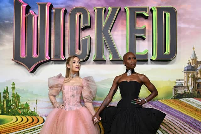 Ariana Grande and Cynthia Erivo attend the "Journey Through Oz" Tour to celebrate the Australian premiere of "Wicked"