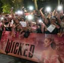 Fans attend the premiere of Wicked: Part One in Mexico