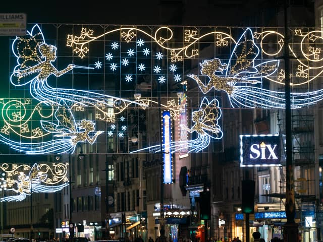 The design celebrates the works of Joseph Swan, who created the first ever fairy lights in 1882 for the Savoy Theatre. 