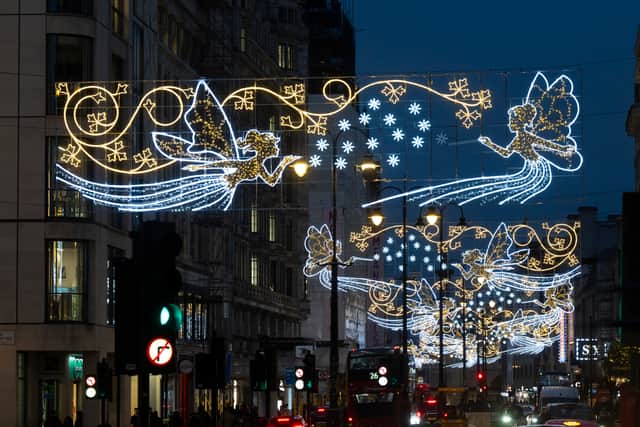 The magical lights pay tribute to London's landmark Savoy Theatre
