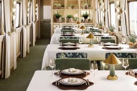 The dining cart is majestic 