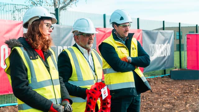 The ground-breaking ceremony at the new Wembley Manor SEND school