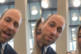Prince William gives Ulster student ideal excuse for being late.