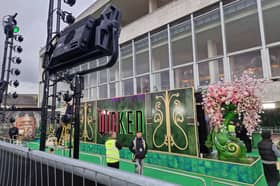 First look at the Wicked premiere setup in Southbank, London