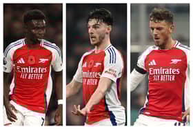 Saka, Rice & White: Arsenal injury news and expected return dates ahead of Nottingham Forest clash