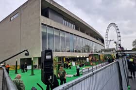 Setting up for the Wicked premiere at the Southbank Centre 