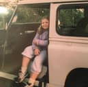 Please enjoy this photo of me, in our Land Rover when I was a child 