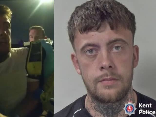 Jack Nixon is breathalysed.