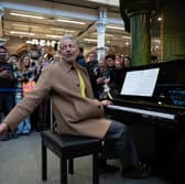 Jeff Goldblum gave an impromptu performance at St Pancras International 