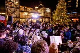 There will be live performances and special guests at the Castle Square switch on 