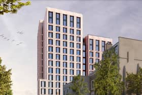 What the planned co-living block could look like from Hinton Road
