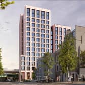 What the planned co-living block could look like from Hinton Road