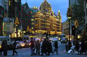 Harrods Christmas lights 