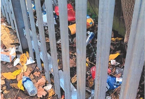 Residents say there is a build up of rubbish left from moped drivers and fast-food restaurant visitors in and around the trading estate