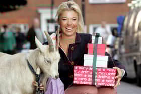 The campaign was launched by London it girl Tamara Beckwith and pygmy goat Mushroom