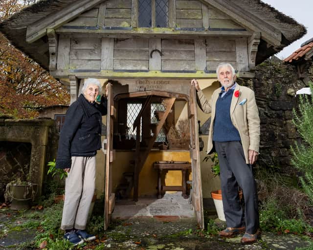Alban and Angela Bunting at Tom's Elizabethan Lodge.