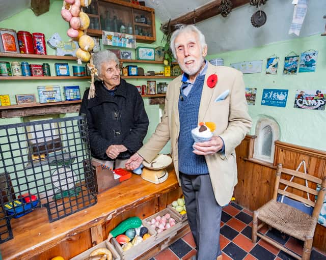 Alban and Angela Bunting at Charlotte's Post Office.