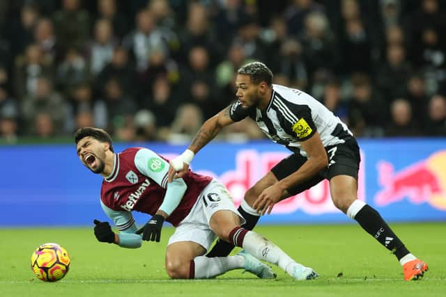 Lucas Paqueta was in the thick of it against Newcastle United.