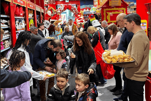 Quilter Foundation sponsors the Genie's Wish for Wishmas party event held at Hamleys for terminally ill children