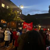 A Back the Beck protest was held outside Hillingdon Council over the future of the theatre