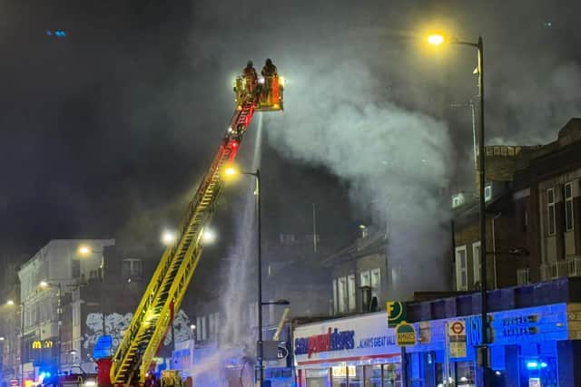 100 firefighters tackled the blaze in Holloway