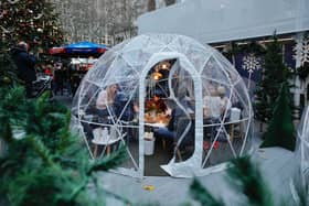 The igloos come from the masterminds behind London’s floating hot tubs