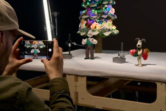 The spectacular display was created entirely using an iPhone