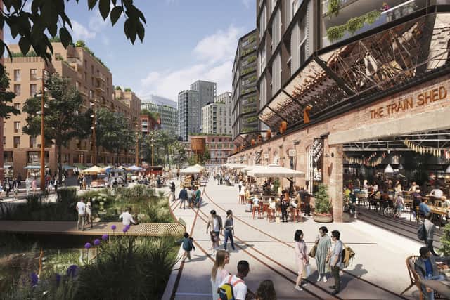 The masterplan would bring a dramatic new look to the 40-acre site