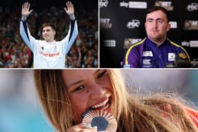 Top L - William Ellard. Top R - Luke Littler, Bottom - Sky Brown. Photo: Getty Images