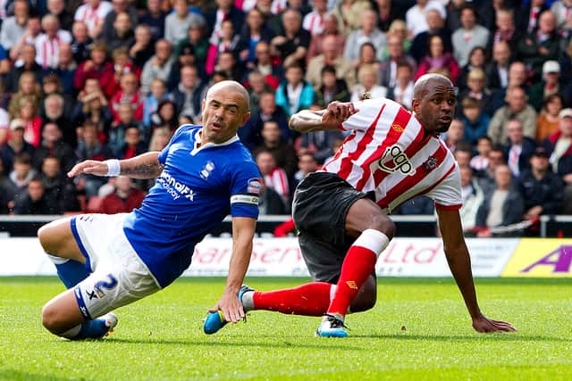 Stephen Carr in action for Birmingham City.