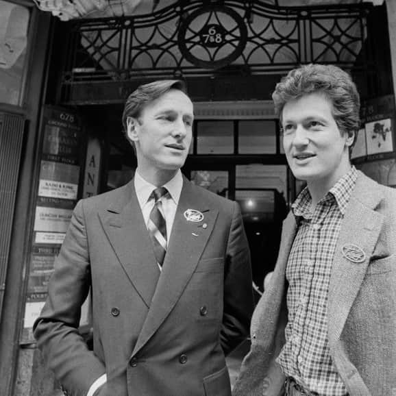 Jeremy Norman outside his club Embassy in Mayfair