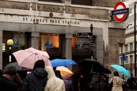 There may be some disruption on the London Underground this weekend as a result of Storm Darragh