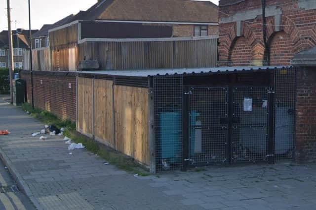 The residents association claims the bin store on Howberry Road represents 'an environmental hazard'