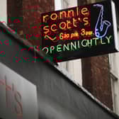 The front of Ronnie Scott's Jazz Club in Soho