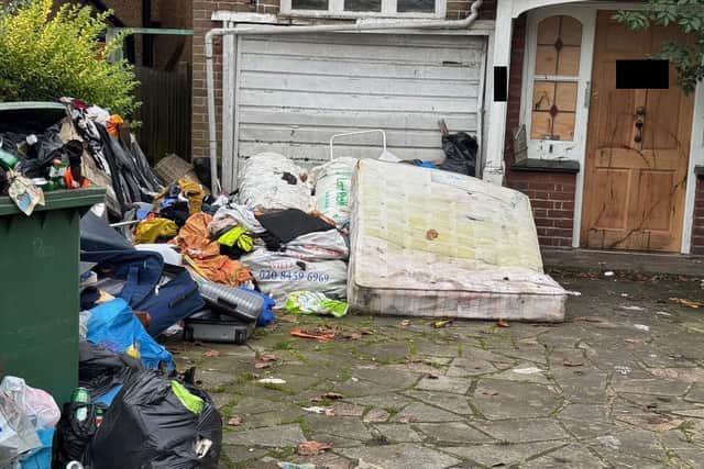 Residents have reported seeing rats scurrying around amongst the ‘toxic dump’ of discarded litter and old mattresses of one private rental property