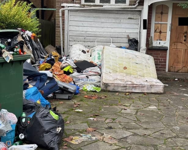 Residents have reported seeing rats scurrying around amongst the ‘toxic dump’ of discarded litter and old mattresses of one private rental property 