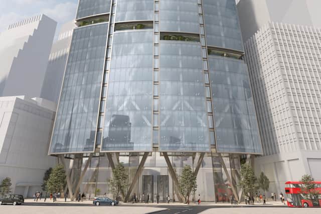 There should be a range of new spaces, such as food and drink units and a new pedestrian route, cultural space and public terraces, alongside offices