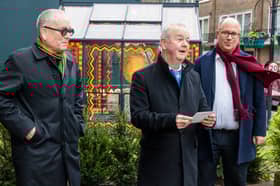 Ian Hislop unveils a new Marble Arch art installation 