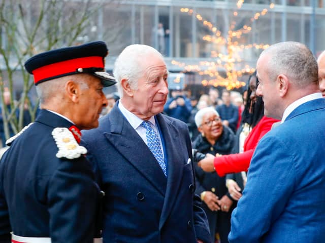 King Charles enjoyed a festive visit to Battersea Power Station