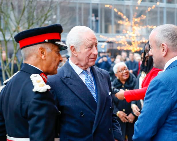 King Charles enjoyed a festive visit to Battersea Power Station